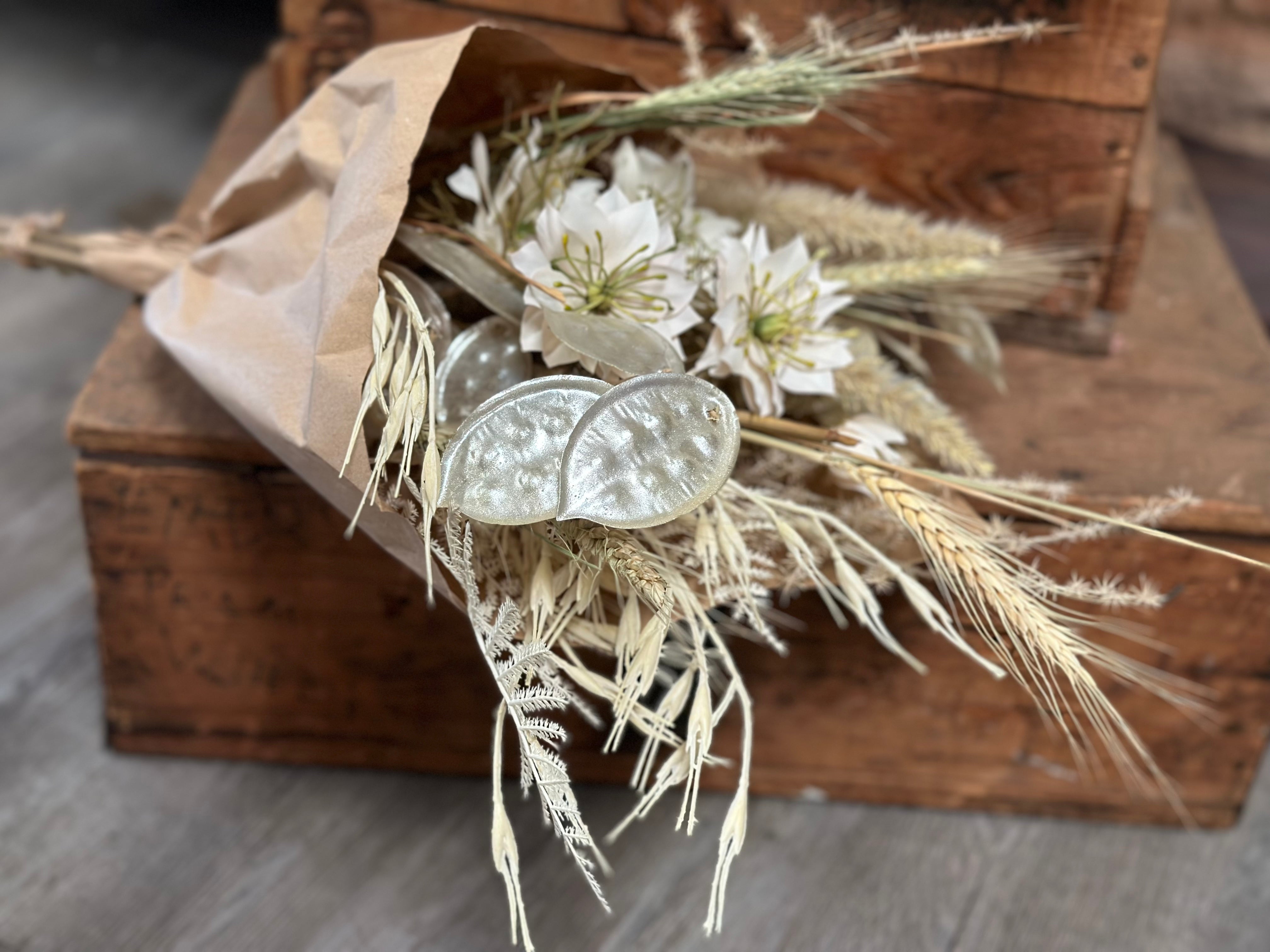 Faux Bouquet with REAL Wheat