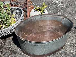 JUMBO Vintage Galvanised Iron Tub