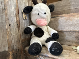Handmade Knitted Cow