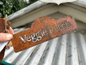RUST Veggie Patch Sign
