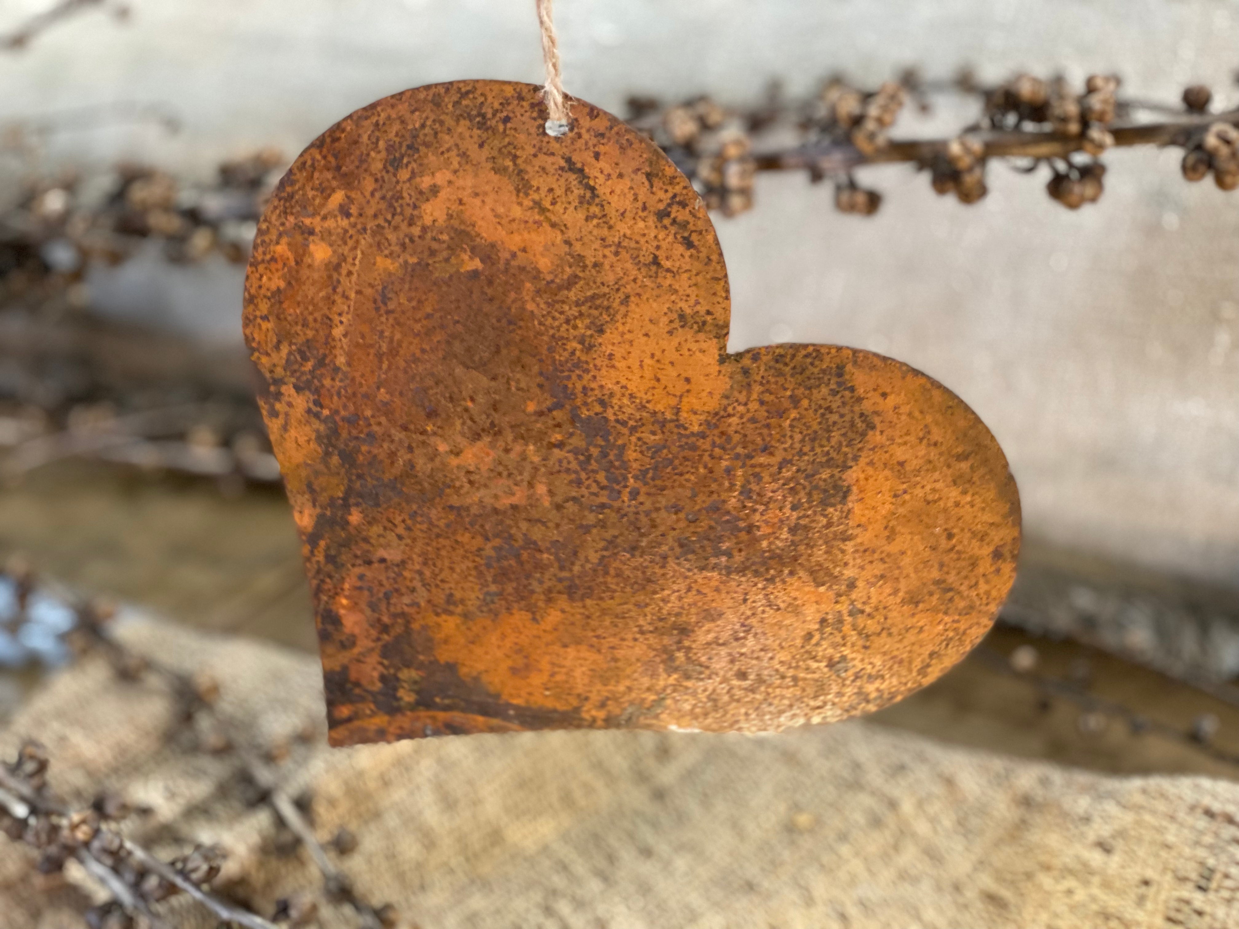 Rusty Hanging Heart