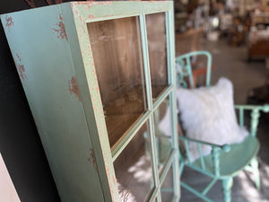 Charlotte Wall unit Mint with GLASS Door