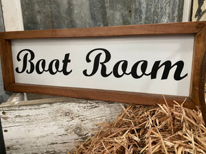 BOOT ROOM Handmade Sign