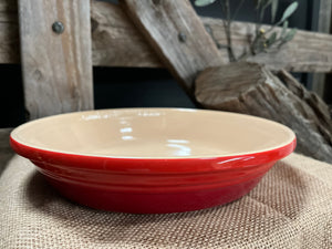 RED Chasseur Pie Dish FREE Postage