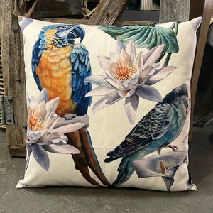 BIRDS in the Lilly Garden XL Cushion COVER LAST 1