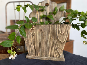 Unique RUSTIC TIMBER Wall Planter