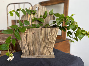 Unique RUSTIC TIMBER Wall Planter