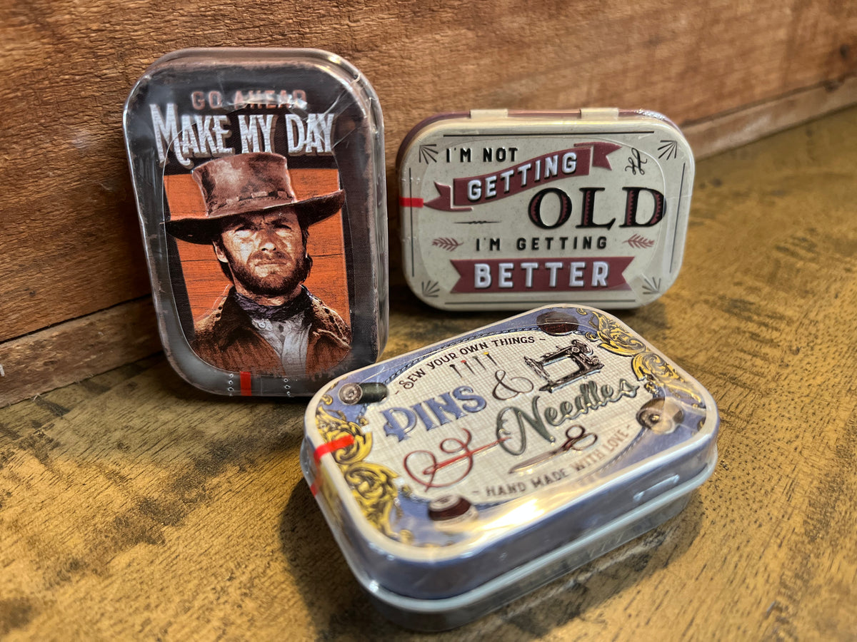 Metal Mint box with MINTS The OLDE Farm Store
