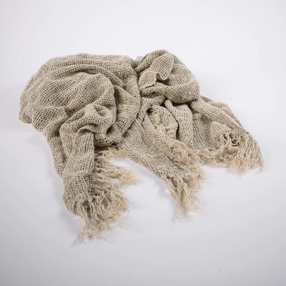 TILLY Linen Throw FREE Postage