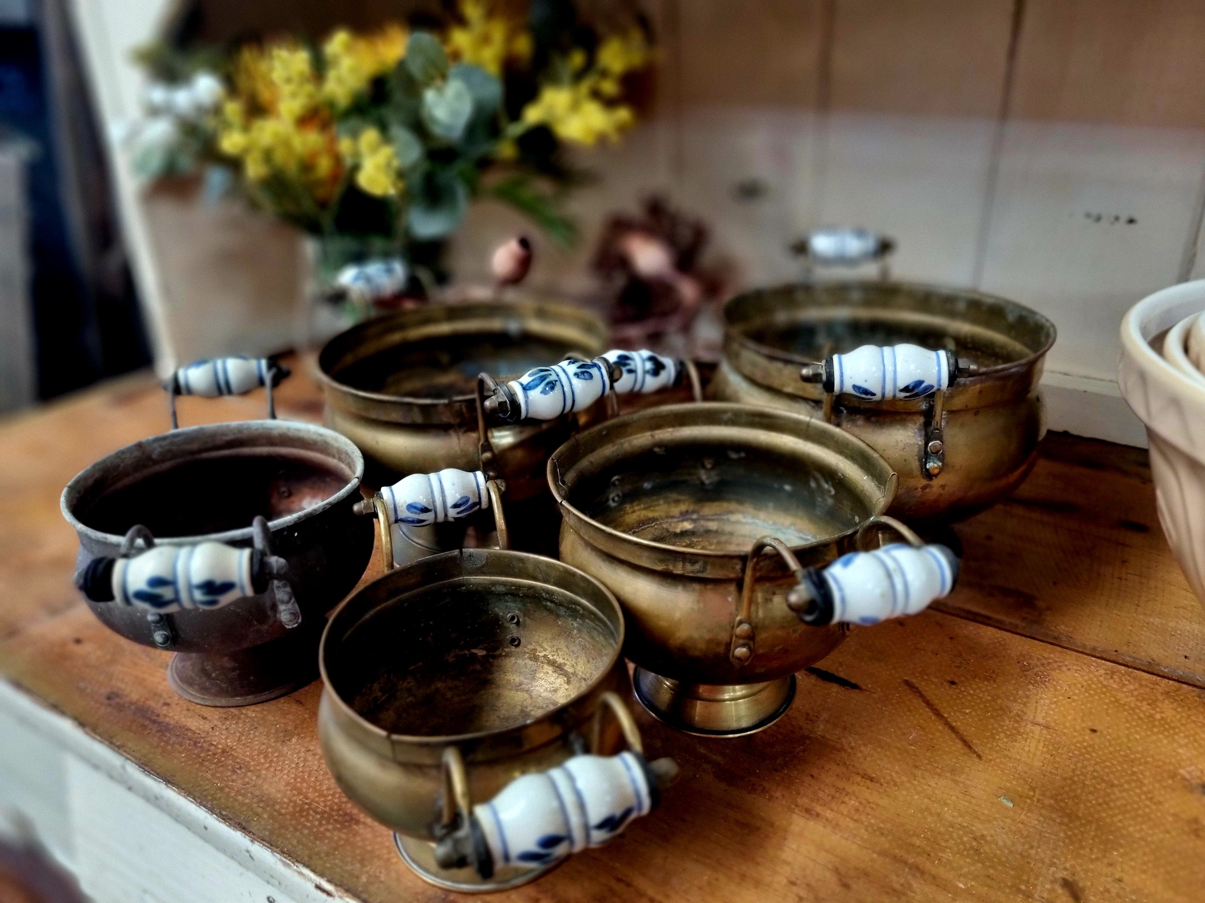 VINTAGE Copper Planter Set COLLECTOR’S