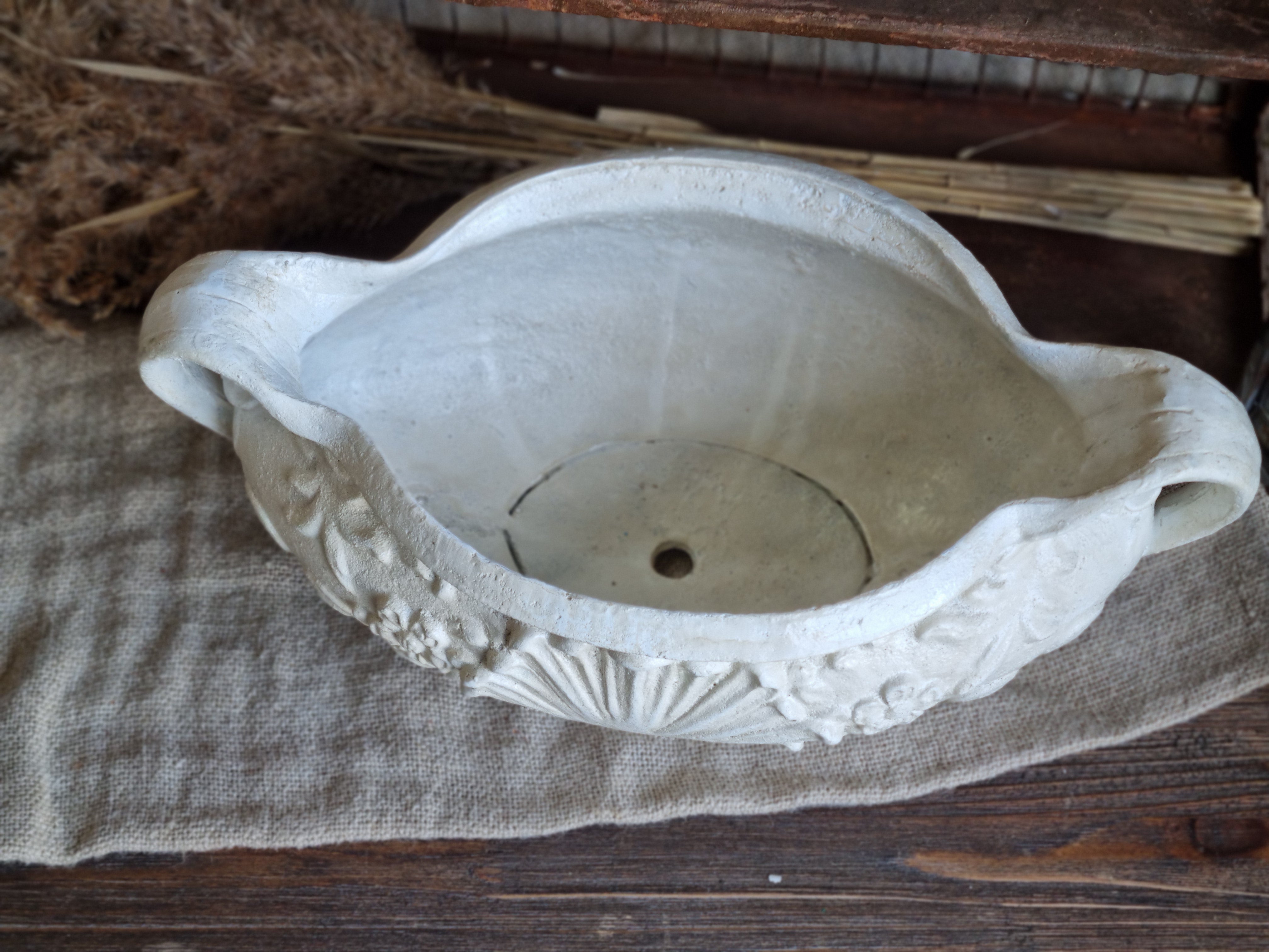 Cast Iron planter w/ handles