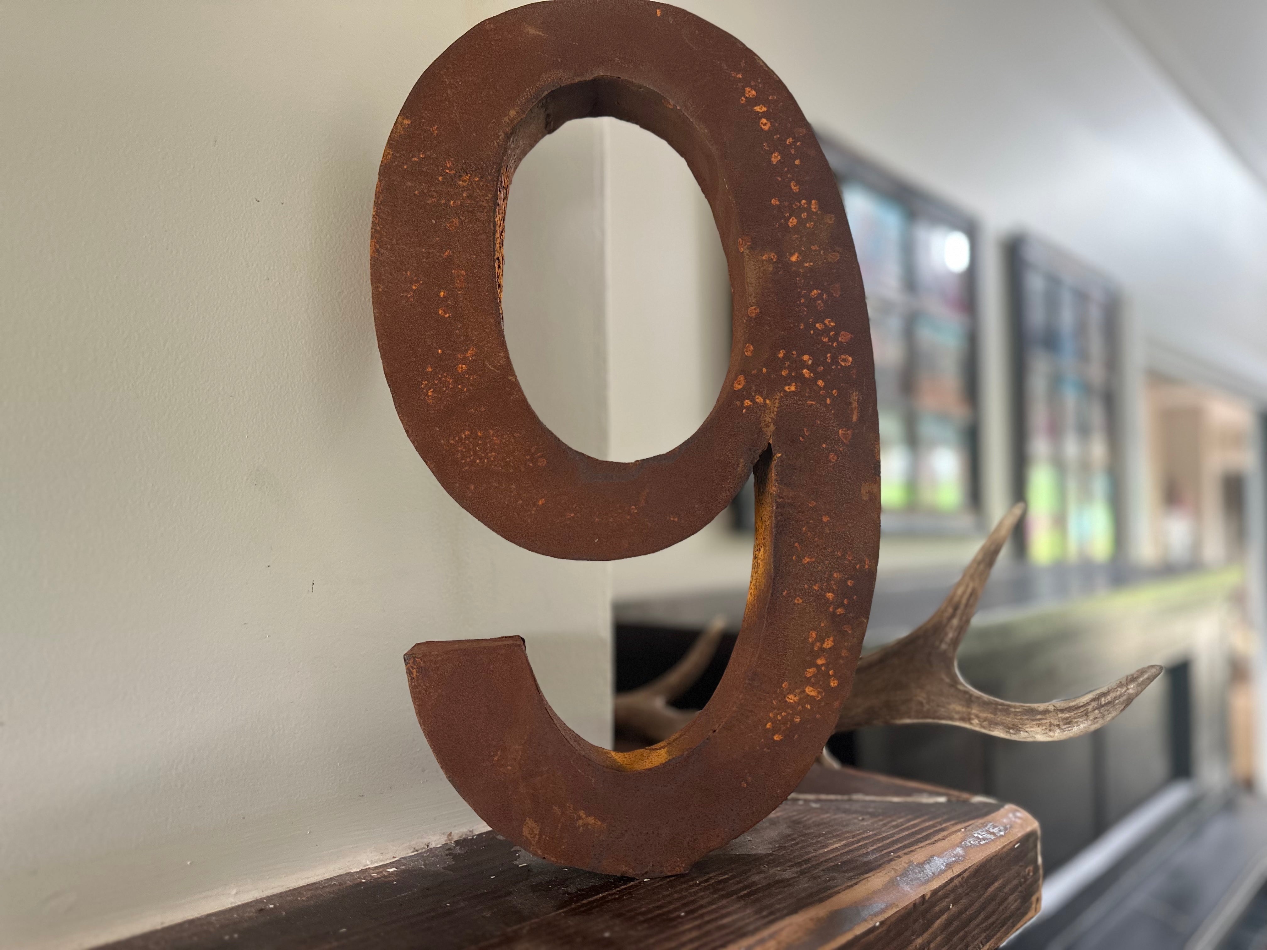 RUSTY Number Stake No 9