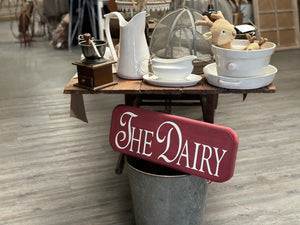 The Dairy Sign Handmade