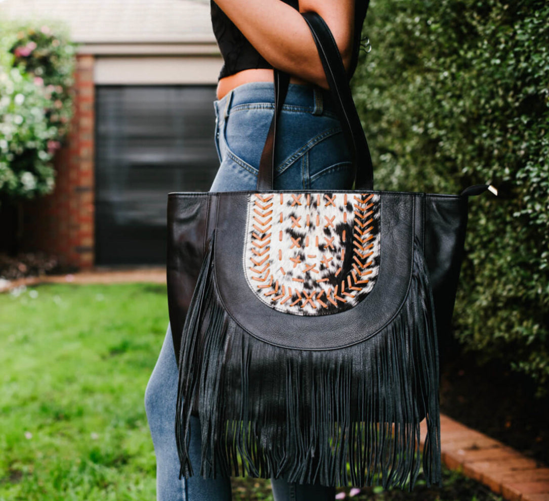 TANNER Tassel Leather Bag