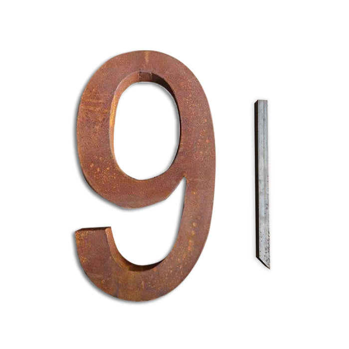 RUSTY Number Stake No 9