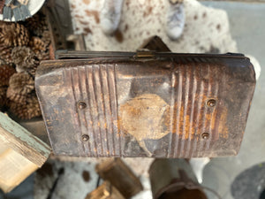 Vintage Industrial Metal Trunk