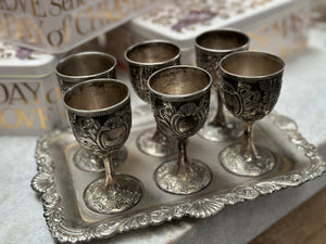 SILVER Goblet Set Free Postage