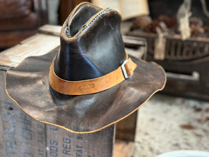 Vintage Leather Hat FREE Postage