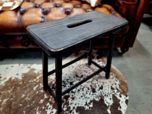 Charcoal Handmade Milking Stool/Table