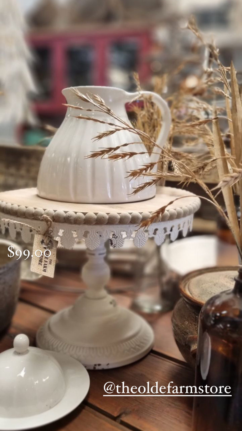 Rustic Lace Cake Stand The OLDE Farm Store