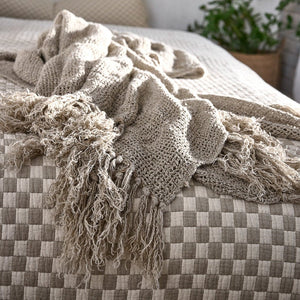 TILLY Linen Throw FREE Postage