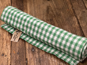 GINGHAM in Green TABLE RUNNER