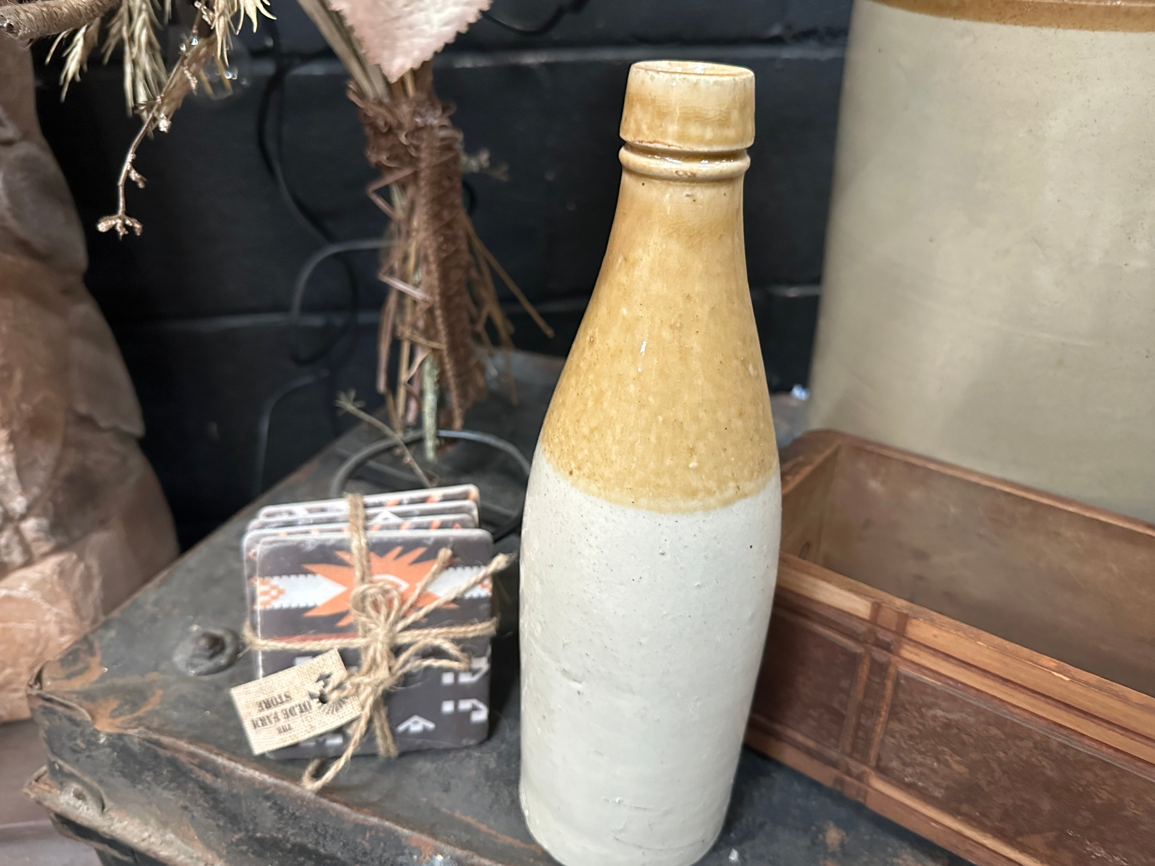 Vintage Mustard Top Bottle TALL