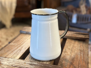 Distressed Enamel Jug Free Postage