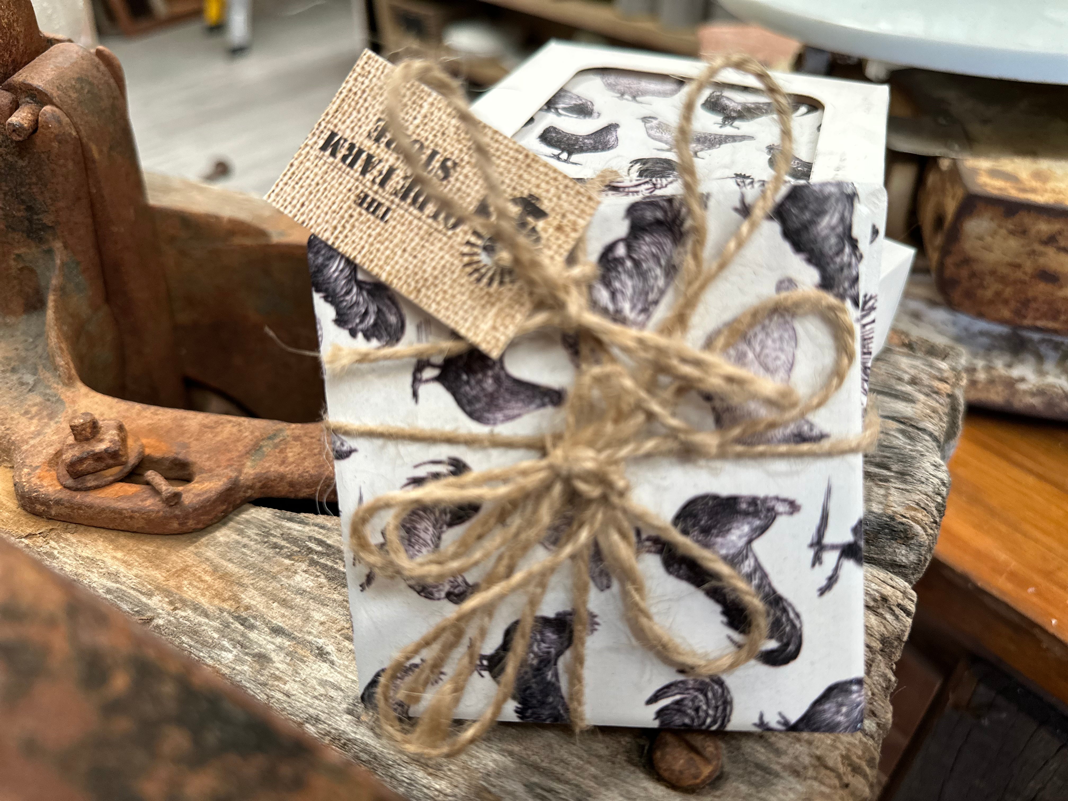 Roosters Coaster Set