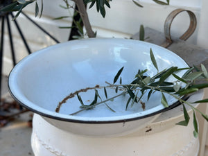 Vintage Enamel Wash Basin XL