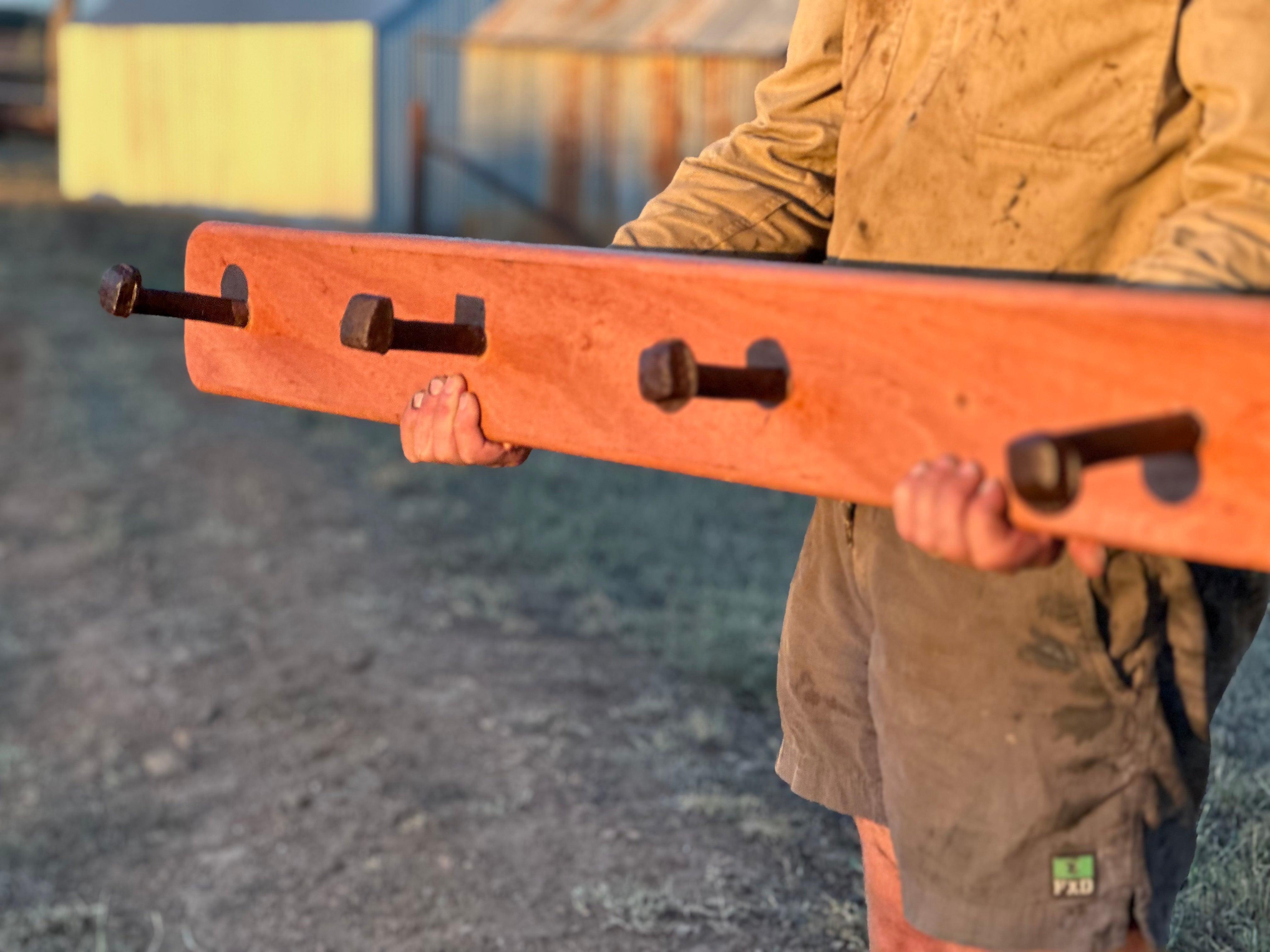 Handmade Timber HAT Rack 4 Pin – The OLDE Farm Store