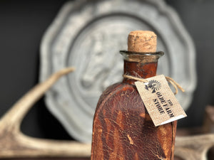 Vintage Leather/Glass Decanter