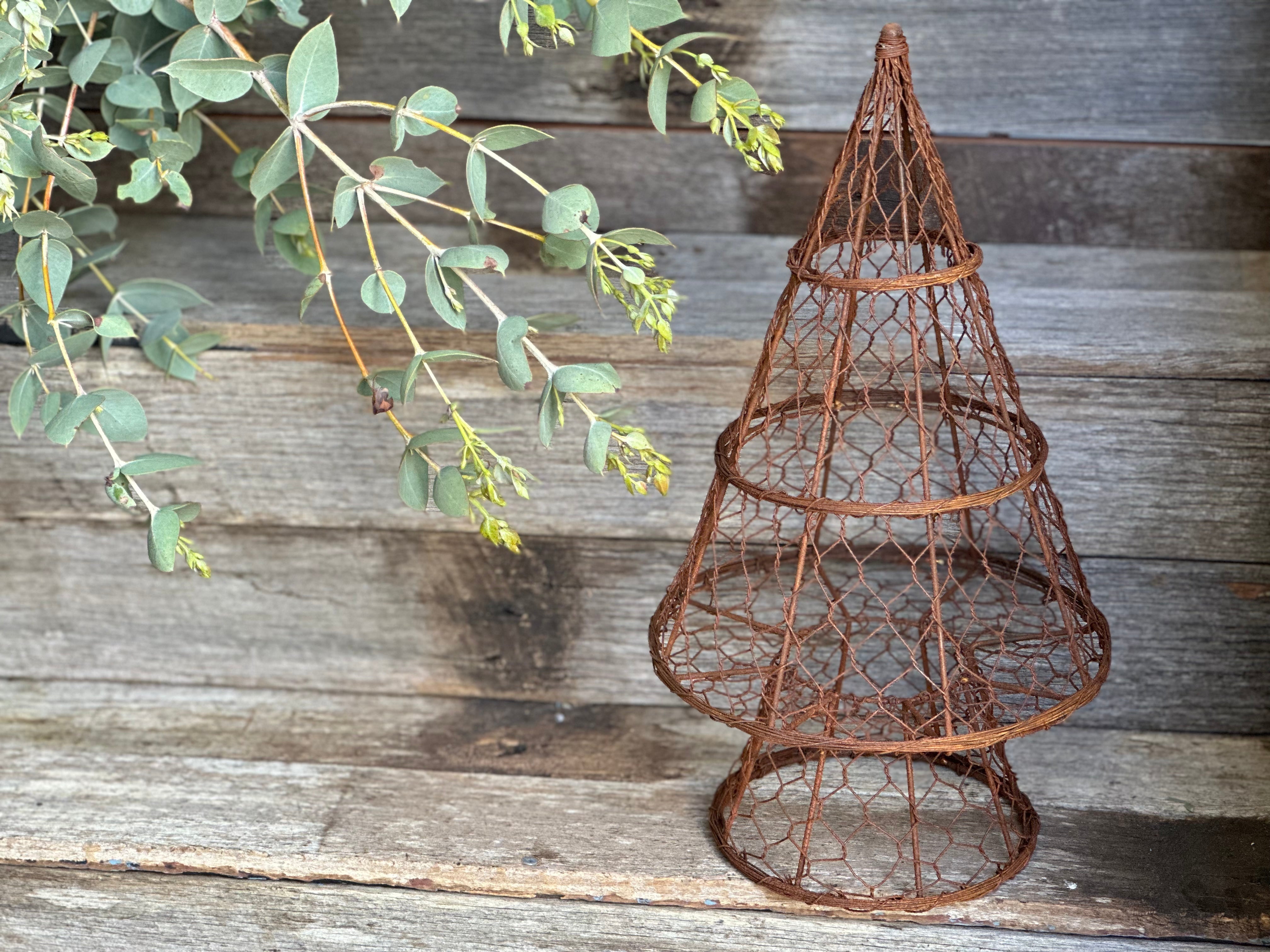 Chicken Wire Christmas Tree Table Top SOLD OUT
