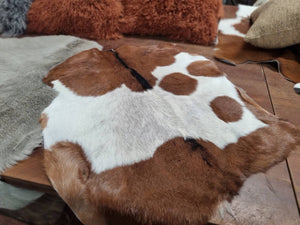 SPANISH Goat Hide RUG TEN Free Postage