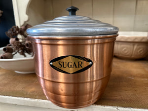 Copper Sugar Canister FREE Postage