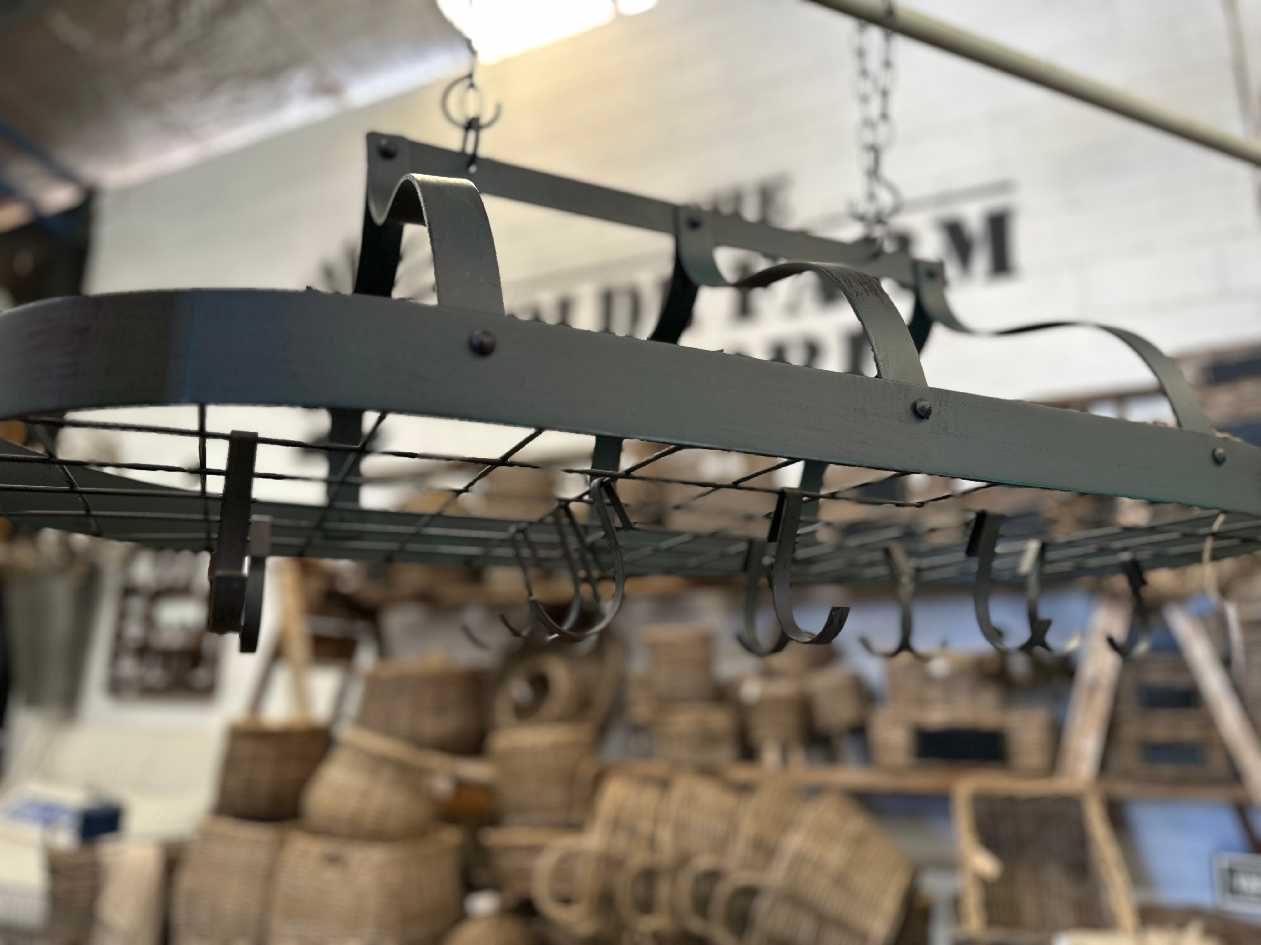 Hanging Pot Rack with Hooks