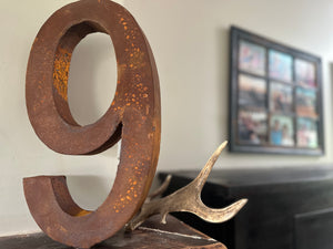 RUSTY Number Stake No 9