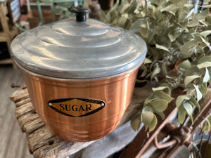Copper Sugar Canister FREE Postage