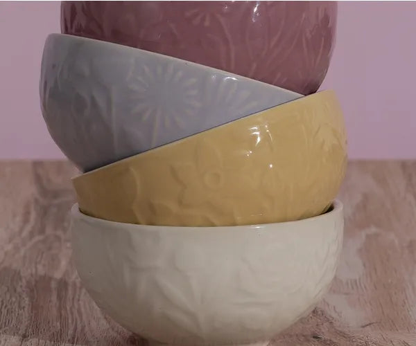 Set of 4 Mason Cash BLOOMS Prep Bowls FREE SHIPPING