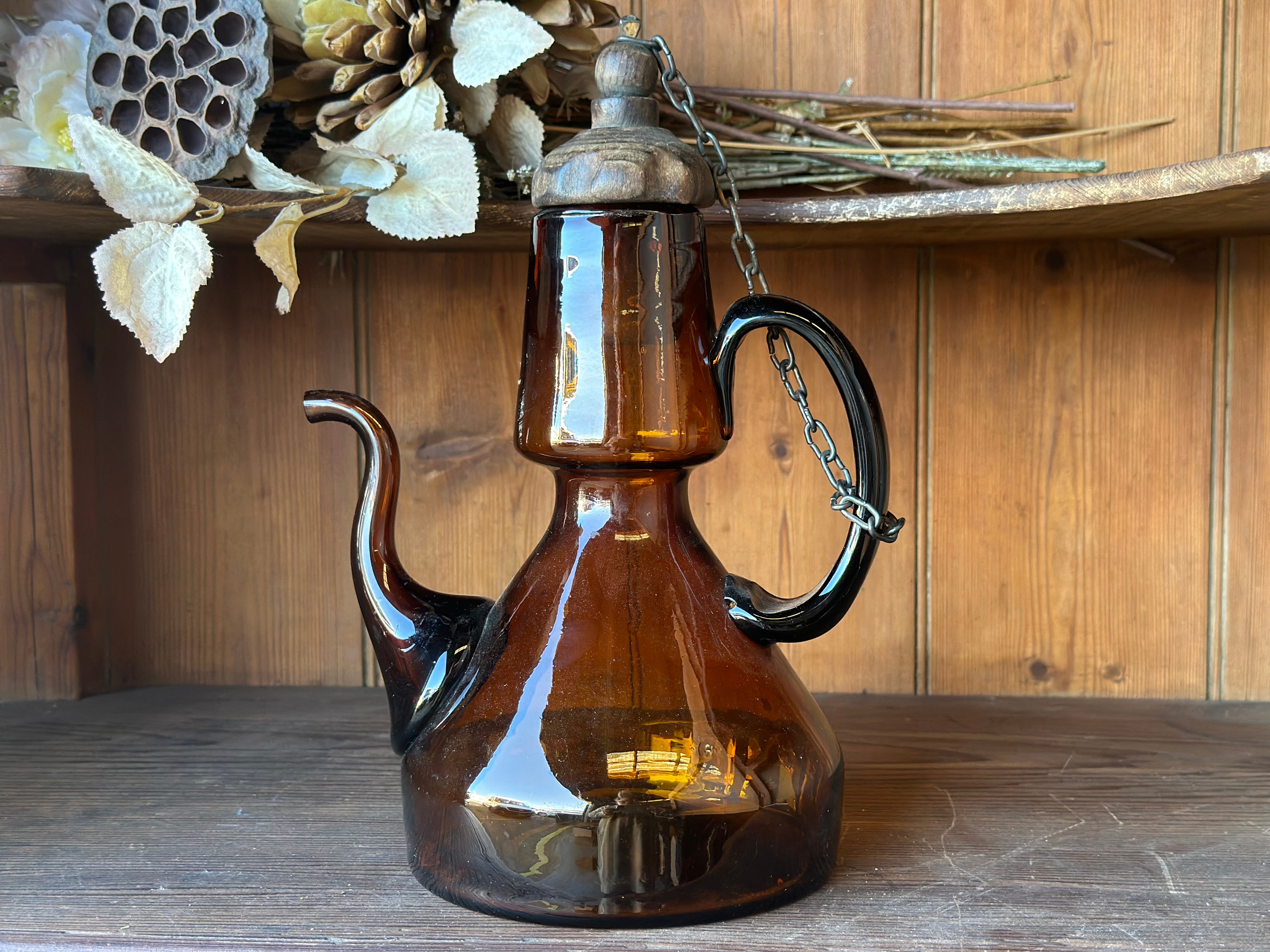 Vintage Glass Turkish Teapot