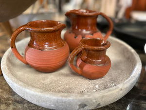 Handmade Pottery Jug set of 3