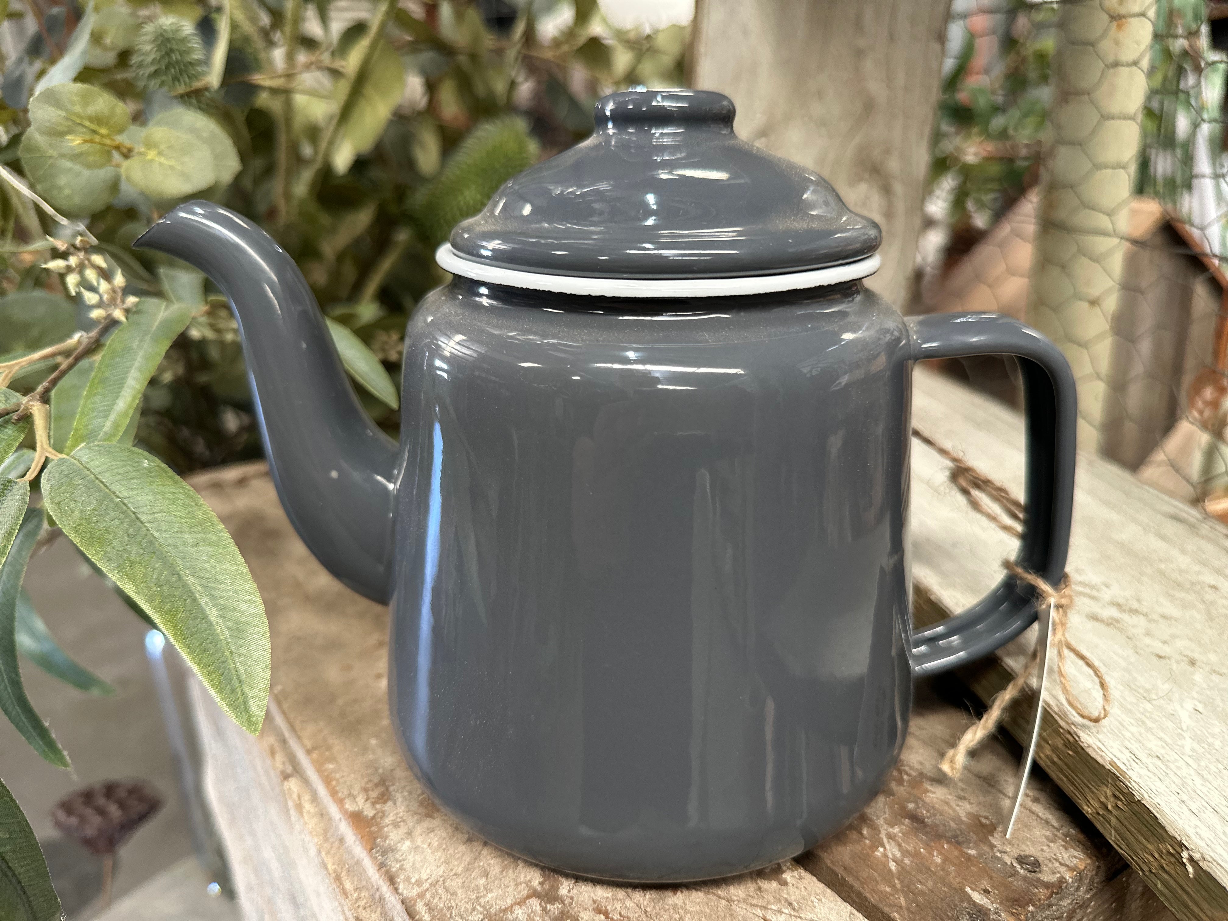 Enamel TEAPOT 1.5L SMOKE
