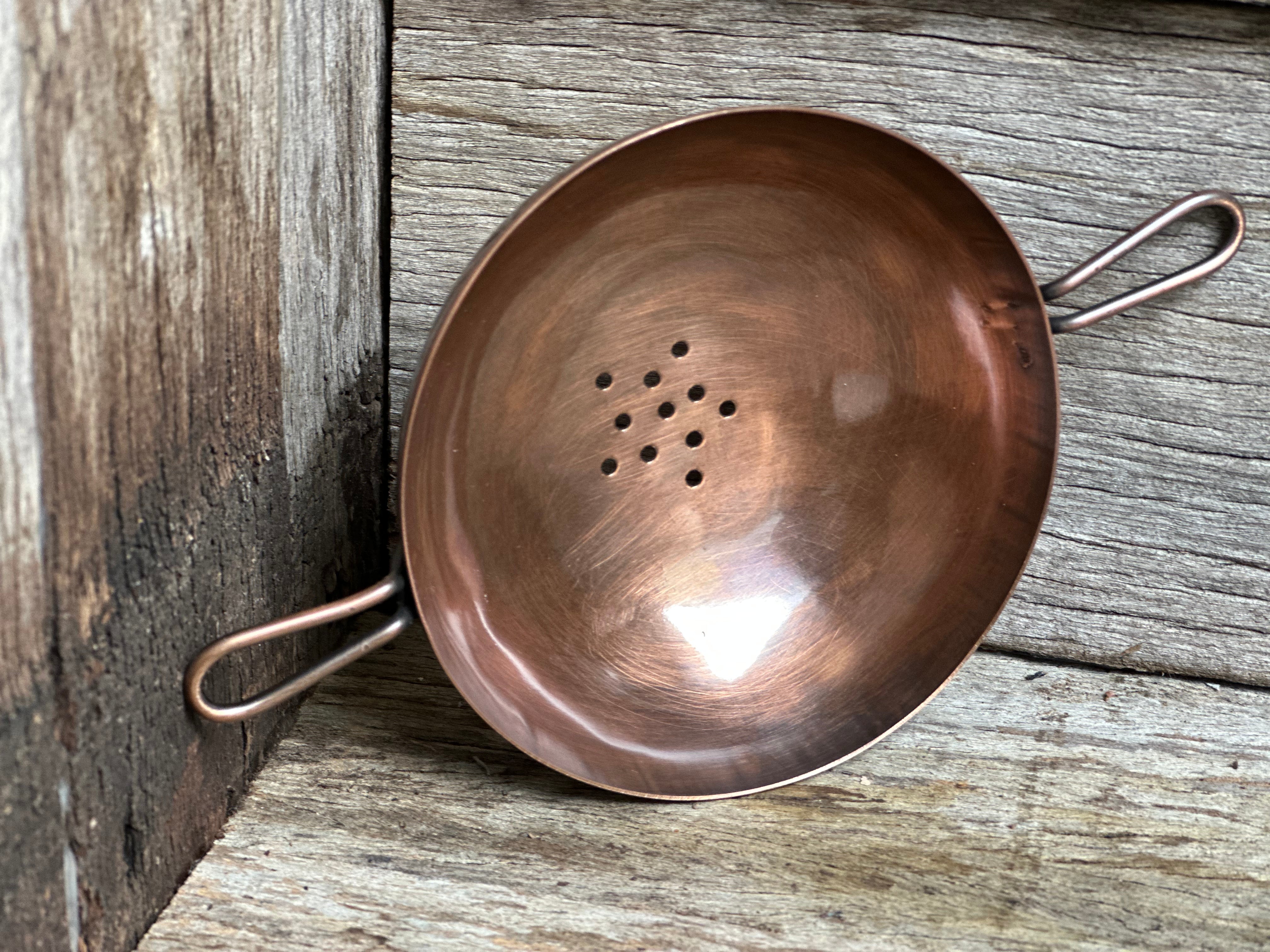 Aged Brass Tea Strainer