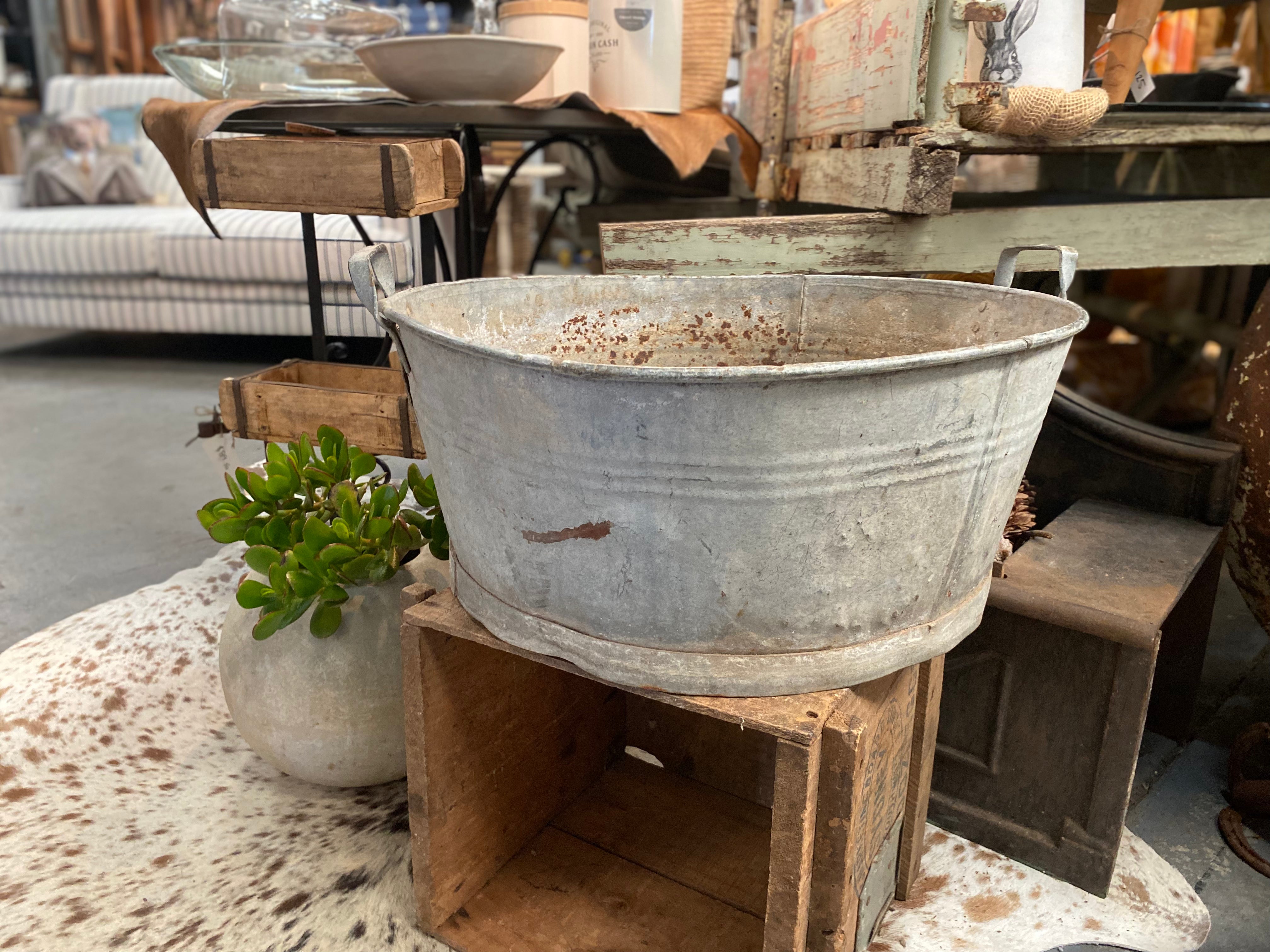 ZINC Galvanised Wash Tub HANNAH