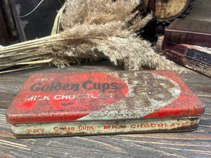 Vintage FRY Golden cup milk chocolate Tin