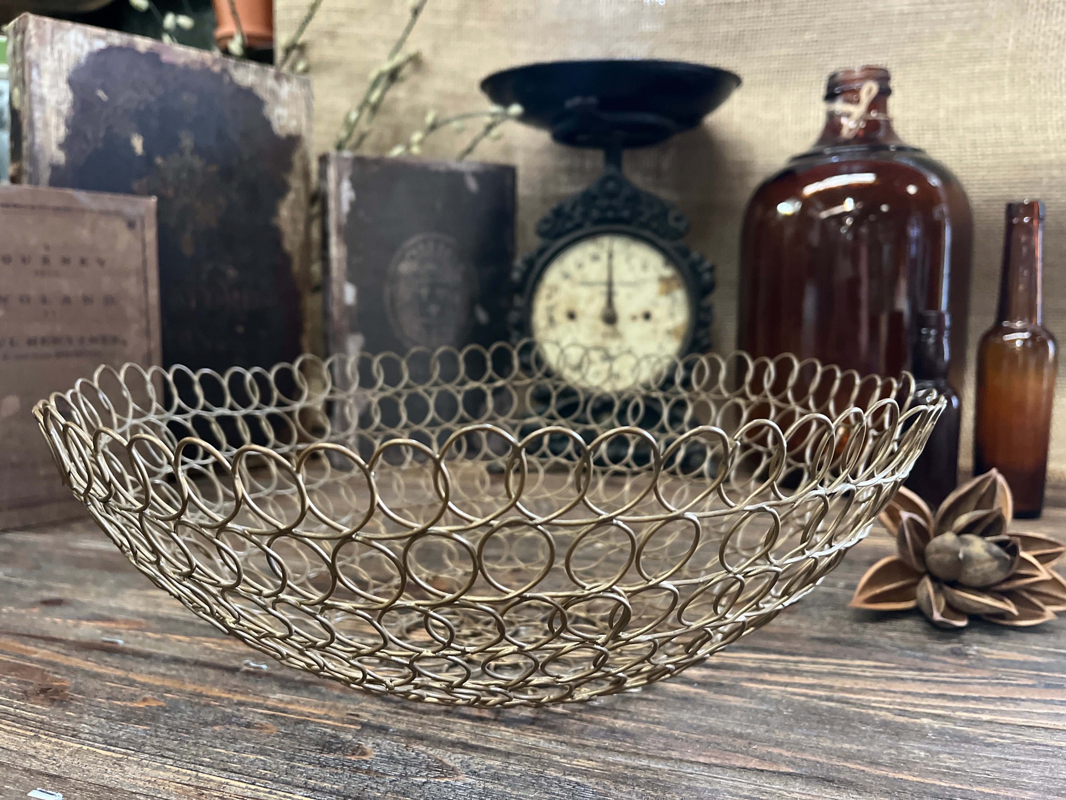 Vintage Wire Basket FREE Postage