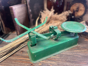 Antique Kitchen Scales Green