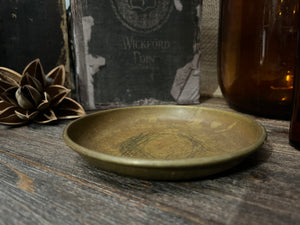 VINTAGE BRASS tray round