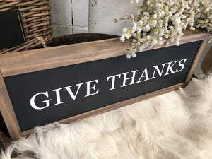 Give Thanks Handmade Sign FREE Postage