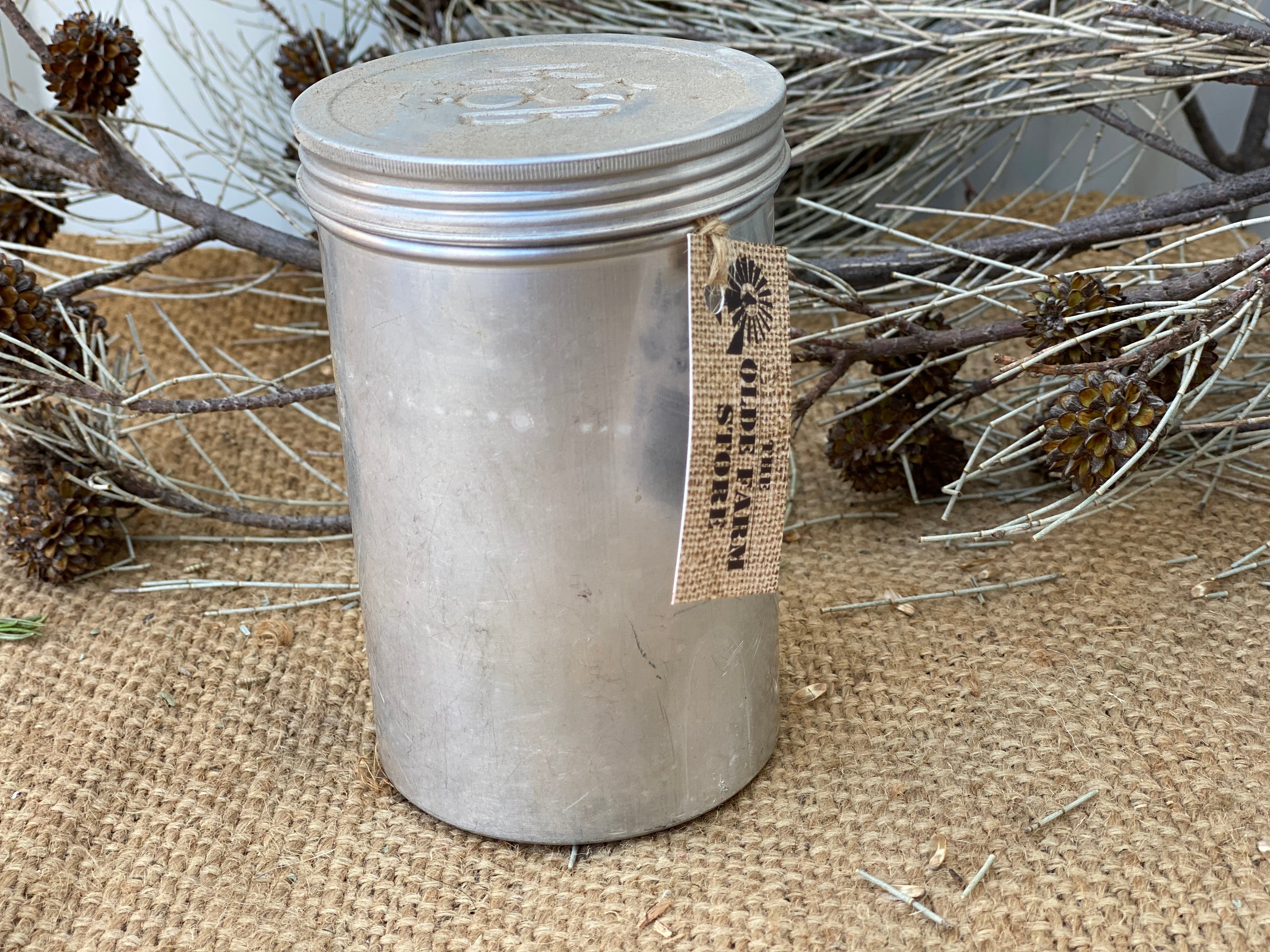 Vintage Aluminium Jar